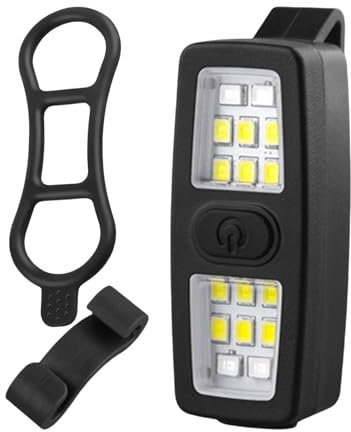 Outdoor Clamp Light, Portable Work LED Clip, Rechargeable Battery Built-in, Adjustable & Strong Design, for Traveling, Fishing, Camping, Walking, Cycling, Mountaineering