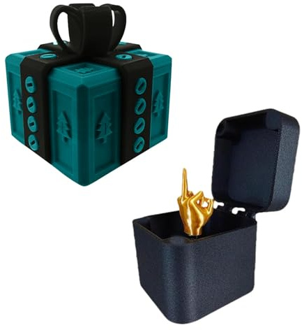 Das nervige Geschenk mit Finger - Lustige Geschenkbox mit Mittelfinger-Überraschung und 3D-Schraubenspielzeug. Pop-up Prank für Spaß und Unterhaltung im Büro, als Wohnkultur-Deko oder als Weihnachts