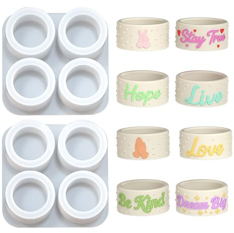 2X Silicone Round Tealight Candle Holder Resin Epoxy Mold Trinket Box Mould | Table Ornament Succulent Plant Pot Casting Molds Home Wedding Party Decor Container Storage Handmade Gift