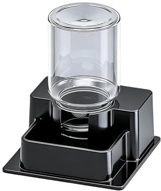 Reptilien-Wasserspender – 2,56 Zoll Automatischer Reptiliennapf | Abnehmbare ABS-Schale – 30 Ml, 100 G Trinkfutterspender Für Schildkröten, Geckos, Eidechsen, Chamäleons, Schlangen, Frösche, Einsiedle