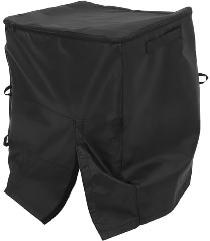 GLEAVI Housse de Protection Imperméable pour Chauffe-Spa Extérieur, Couverture Chauffante Noire Résistante la Poussière, Adaptée aux Pompes de Piscine, Protection Intégrale pour Spa
