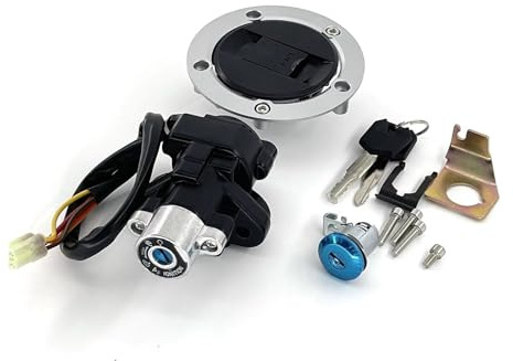 Motorrad Zündschloss Für Suzuki SV 650 650A 650S SF 4 Pins Motorrad Zündschloss Tankdeckel Cover Lock Set Schlüssel