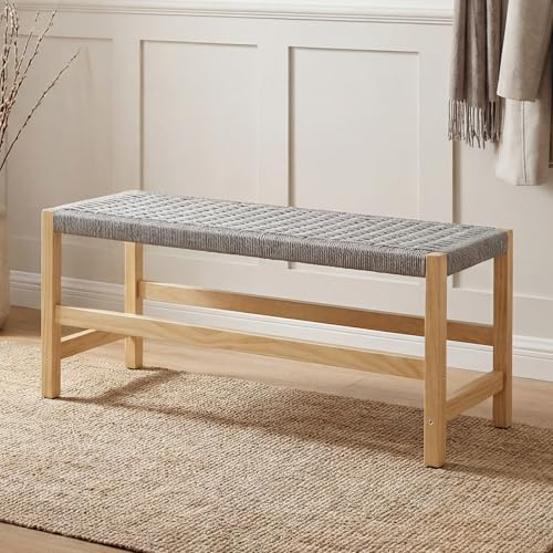 chairus Sitzbank Holz Vintage 32x90x42 cm Grau | Holz, Vintage-Design, 32x90x42 cm, Flurbank, Eingangsbank, Bettbank, für Schlafzimmer, Küche, Esszimmer, Wohnzimmer