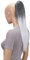 CAISHA 50cm Clip on Zopf Haarteil Pferdeschwanz Haarverlängerung Kunsthaar Glatt Ombré Grau Mix H111