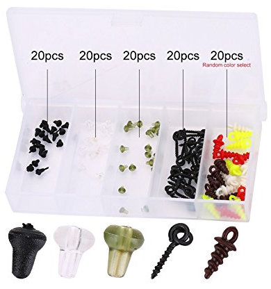 VGEBY Fishing Anglen Stopper Plastic Bead Hook Pegs 100 Pieces Fishing Supplies