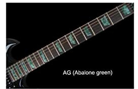 F-006DT-GR Inlay Stickers, Dish/TRAPEZOID Fret Markers (AG)