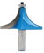 Rannb Round Over Edging Router Bit 1/2 Shank 1-1/4 Cutting Radius Double Flute Bearing Guide Corner Rounding Router Bit