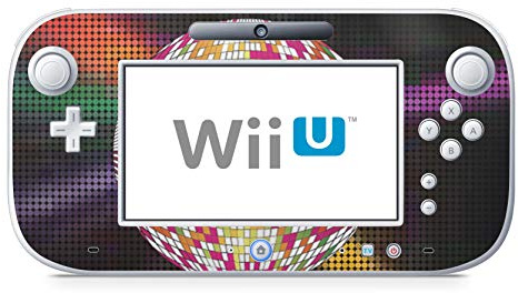 Skins4u Design modding Aufkleber Vinyl Skin Klebe Folie Skins Schutzfolie für Nintendo Wii U Controller Rainbow Disco