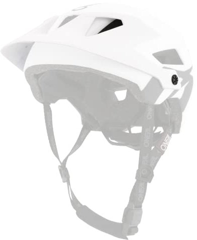 O'NEAL | Ricambio Visiera Casco Mountainbike | MTB Downhill | Visiera di ricambio per Visor BACKFLIP Helmet Defender | Helmet Defender Solid | Adulto | Bianco | Taglia unica