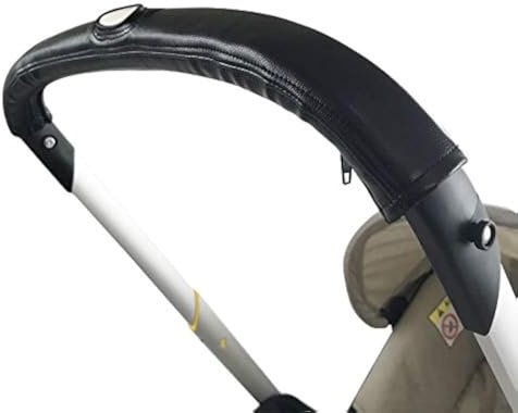 Gogolotom Classic Luxus PU Leder Griff Abdeckung für Doona Kinderwagen & Autositz, staubdicht, wasserabweisend, Schwarz