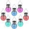 8 Pack Hanging Solar Lights Outdoor, Decorative Ball Lights Waterproof Solar Lanterns with Handle for Garden, Walkway, Tree, or Holiday Decoration (Multicolor)