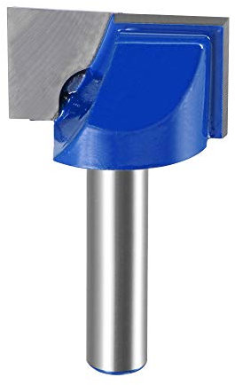 sourcing map Fraise à défoncer de 28 mm de diamètre avec tige de 8 mm, 2 cannelures en carbure de tungstène non revêtue pour le travail du bois