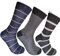 Infinity 6 Paia Calze Corte Uomo a pois fantasia Filo di Scozia 100% di qualità (43-46, A righe)