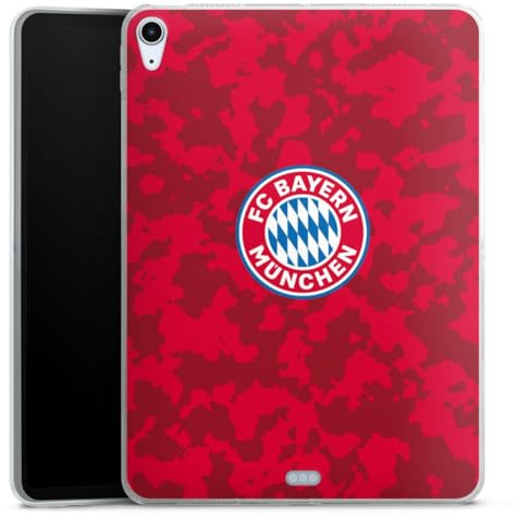 DeinDesign Silikon Hülle kompatibel mit Apple iPad Air 2020 (2020) Case Tablet Hülle FC Bayern München Camouflage FCB