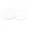 sourcing map 6Stk. rund flach Uhr Kristall Linse Glas Ersatz für Uhrmacher Reparatur 45mm Dmr. klar