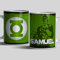 Taza linterna verde personalizada con nombre - Taza de cerámica calidad premium 350ml hecha a mano, regalo original y friki