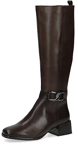 CAPRICE 9-25525-41, Botines de tacón con cordones para Mujer, Marrón (Dk Brown Nappa), 38 EU