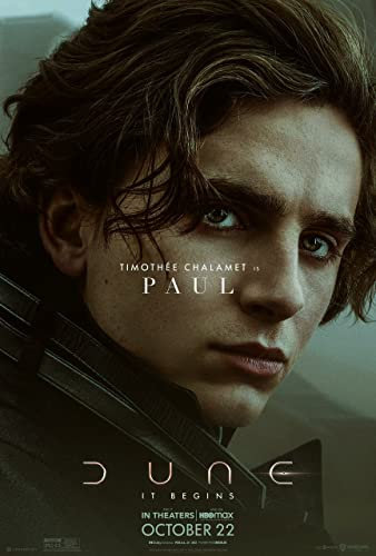 Dune 1 A4 Poster on Canvas - Filmkunstposter in verschiedenen Größen für Wohn- oder Schlafzimmerideen. Randlose Kultfilmbilder, klassische ikonische 70er, 80er, 90er Jahre, Vintage-Retro-Wanddekorati