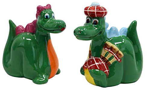 Ceramic Cruet Nessie Monster Salt Pepper Shaker Pot Condiment Storage Novel Set shakers Sets pots Christmas bee Novelty Disney