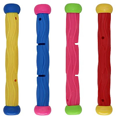 TOPWAYS Pool Dive Toys Set - Dive Sticks & Torpedoes for Swimming Training - Kids Gift
