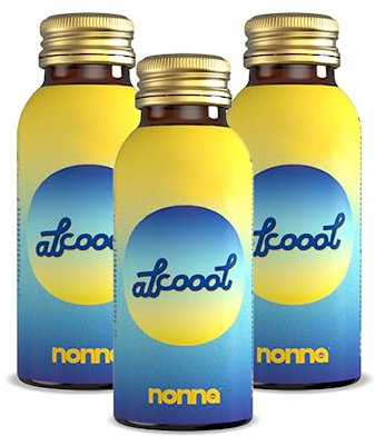 NONNA LAB - Alcoool - Lot de 3 x 100 ml - Récupération & Réhydratation - Compléments Alimentaires Action 5 En 1 - Boisson Vegan & Sans Gluten