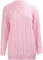 AJFASHION Women Jumpers New Ladies Long Sleeve Chunky Cable Knitted Jumper Crew Neck Winter Sweater Top UK Size 8-22 Baby Pink