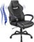 Meisterhome® Premium Qualität Bürostuhl Ergonomisch Schreibtischstuhl Gaming Stuhl Sessel Drehstuhl Sportsitz Bürostuhl mit Rückenlehne, Wippfunktion, Höhenverstellung, Armlehne, Schwarz