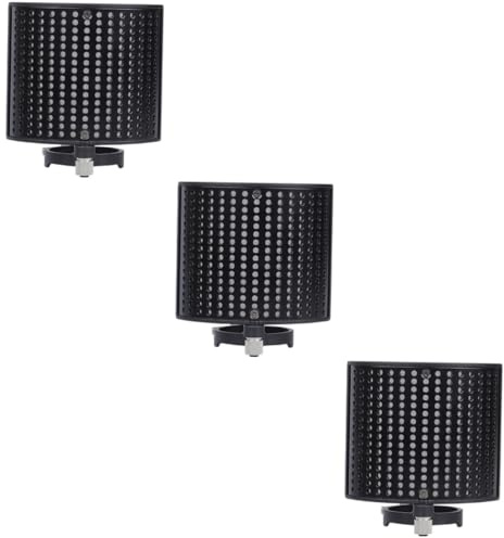 ibasenice 3pcs u Shape Sound Absorber Panel for Recording Microphone Shield Noise-reducing Cover for Studio Music Instrument Gadgets