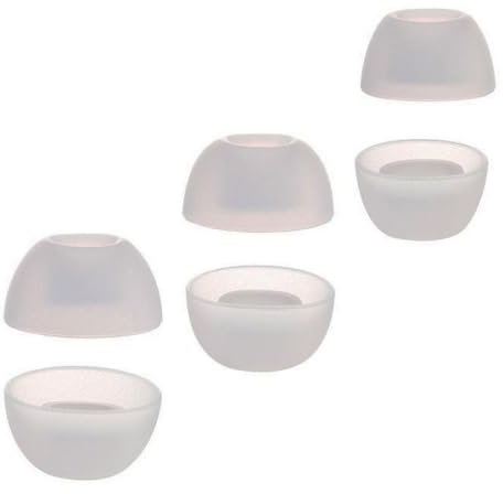 TENNMAK White Silicone Ear Tips Replacement for Nothing Ear 2, Wireless Earbuds Earpad, 3 Pairs with S/M/L Size in Hard PP Box