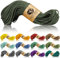 Ganzoo Paracord 350 Seil, Nylon Polyester, 2,5mm, Typ 1, 30m, Outdoor Schnur, Allzweckseil, Takelung für Armband, Hundehalsband, Hundeleine Knüpfen, Camping Survival, Oliv grün
