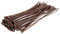 100mm x 2.5mm Brown Nylon Cable Zip Ties Pack of 100