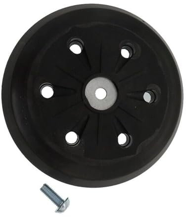 Patin arrière pour Metabo SXE 450 631158000 - Crochet et boucle avec 6 trous d'extraction de poussière - 150 mm