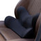QYILAY Ergonomisches Lendenkissen Auto, Memory-Schaum lordosenstütze rückenkissen, füllt die Lücke zwischen Sitz und Rückenlehne, ideal für Autosit, Bürostuhl und Rollstuhl.(Schwarz)