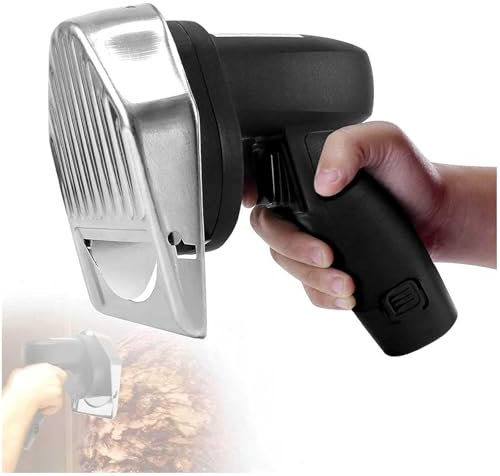 Machine commerciale de découpe de viande portative en acier inoxydable, trancheuse électrique Doner Kebab, épaisseur de coupe 0-8 mm, faible bruit, facile à démonter, pour la maison et les restaurants