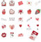 Cosmeria Love Stickers Set, 46 Stück, Ästhetische Aufkleber Für Scrapbooking Und Bullet Journal, Valentinstag Und DIY Liebhaber