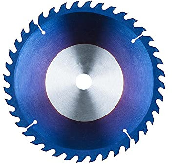 LKLNCXC Sägeblatt 230 mm Kreissägeblatt, 40 Zähne, Holzschneidwerkzeug, Bohrungsdurchmesser 16 mm, TCT-Sägeblatt for Holzbearbeitungs-Elektrowerkzeuge, Sägeblätter – TiN-beschichtet(Nano Blue Coated)