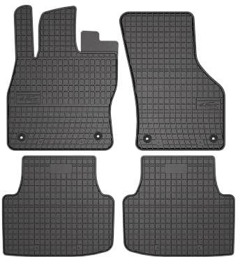 Wielganizator SolidPRO Gummimatten passend für Seat Leon IV (2020-) | Qualität: Premium - Genaue Passform, rutschfest 4-teilig Fußmatten- Schwarz