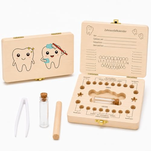 Sunshine smile Zahnfee Geschenke Mädchen,Zahndose Milchzähne Mädchen,Zahnbox für Milchzähne Junge,Jungen Souvenir Box,Zahndose Kinder,Milchzahndose Jungen,Aufbewahrungsbox für Baby Zähne