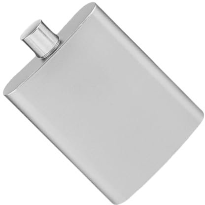 Flasques à vin carrées en métal de 100 ml - Pour whiskies - Portable - Petit récipient étanche - Pour femme et homme
