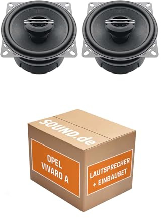 Lautsprecher Boxen Einbaupaket für Hertz CX 1005 kompatibel mit Opel Vivaro A hinten | 2X Tief-Mitteltöner mit integriertem Hochtöner 120W MAX