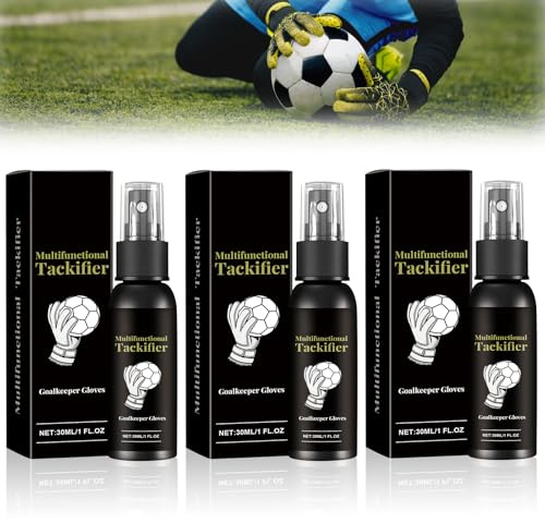 ALONK 3 Stück Grip Spray Torwarthandschuhe, Get The Grip Spray, Verbessern Sie die Griffigkeit von Handschuhen Gripspray