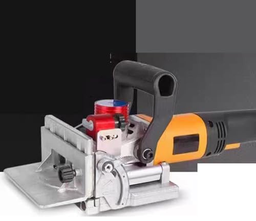 Wood Biscuit Jointer, Portable Three-Slot Slotting Machine for Furniture Connectors and Tenoning, Woodworking Tool for Precise Joinery