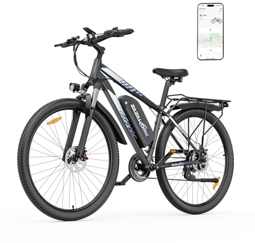 ZAZAWORK Bicicletta Elettrica Adulto 29, E-Bike 250W 48V20Ah, 120km Autonomia, Freni Idraulici, Cambio 21 Velocità, Sospensione Bloccabile,Mountain Bike per Città e Off-Road