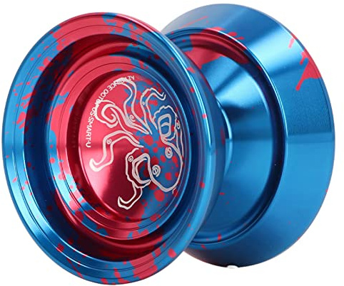 Luocute Nicht Reagierendes Yoyo, Professioneller Metall-YoYo-Ball aus Aluminiumlegierung mit Stabiler Rotation und Sandstrahloberfläche für Fortgeschrittene Spieler, Tägliches Wettkampftraining mit