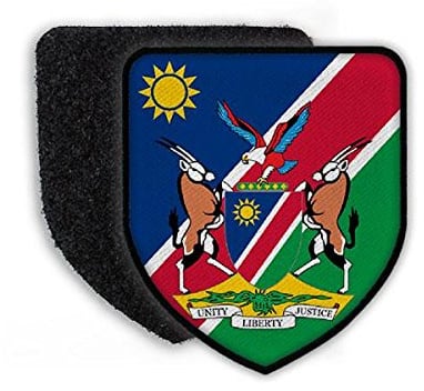 Copytec Patch Landespatch Namibia Wimdhoek Englisch Geingob Landesfahne Wappen Aufnäher Abzeichen#21949