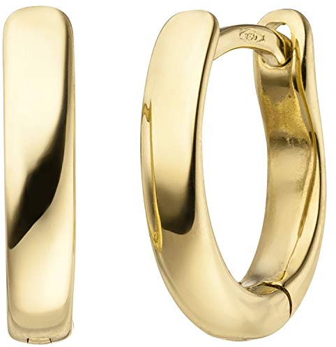 Jobo Damen-Creolen aus 18 Karat 750 Gold Oval