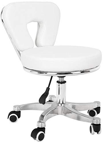 Activeshop Kosmetikhocker fur pedikure 9266 Weiss