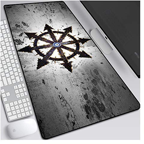 Mauspad Warhammer Gaming Mouse Pad, Größe 800x300mm Schreibtischmatte, rutschfeste Gummibasis mit genähten Kanten für Computer, PC, T