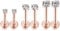 IMINI Lot de 3 paires de clous d'oreilles pour cartilage, hélix, tragus, nez, cartilage, hélix, tragus et zircone, 2/3/4 mm, or rose, Or rose