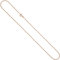 Jobo Damen Panzer-Kette aus 925 Sterling Silber rosegold vergoldet 1,3 mm 50 cm